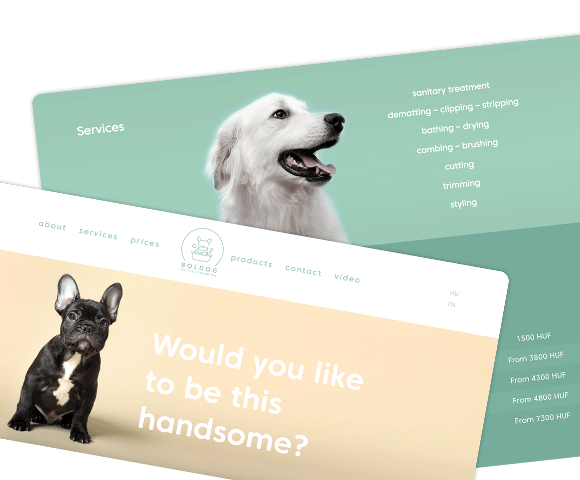 Website for Dog Grooming Service