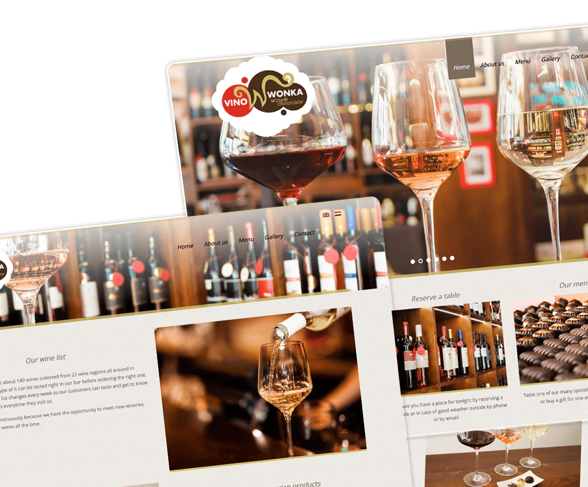 VinoWonka - Wine Bar Website
